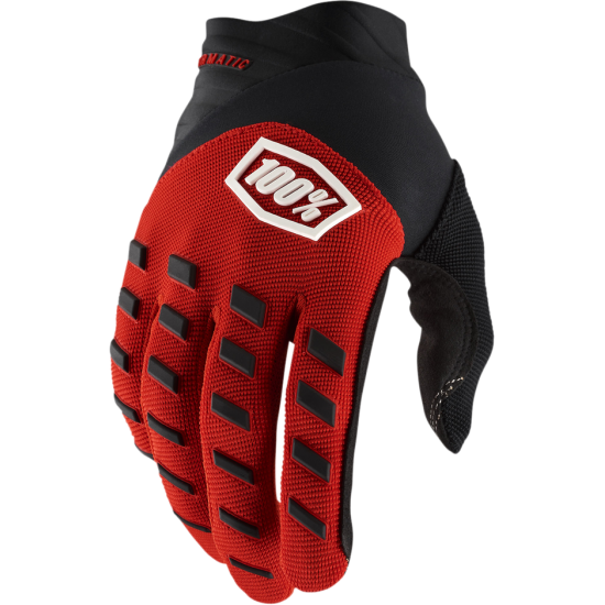 100% gloves Airmatic red/black 