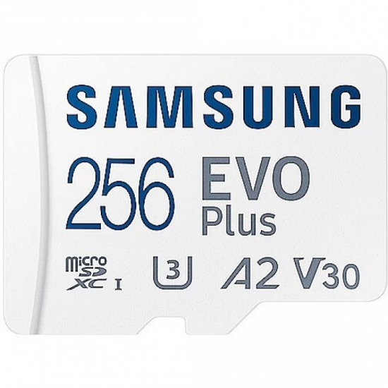 SAMSUNG EVO+ atmiņas karte ar adapteri 256GB
