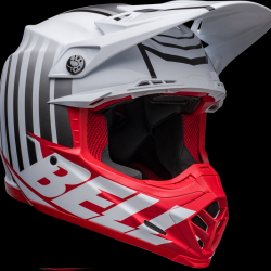 BELL helmet Moto 9 S Flex Sprint matt/gloss white/red 