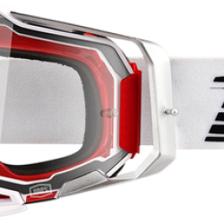 100% goggles Armega Lightsaber white/red w/clear