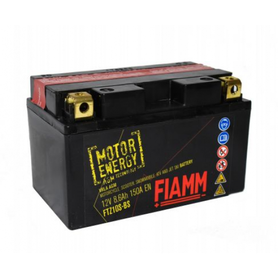 FIAMM akumulators FTZ10S-BS 12V 8.6Ah