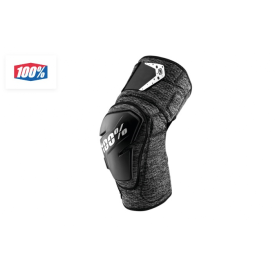 100% knee guard Fortis black/grey 
