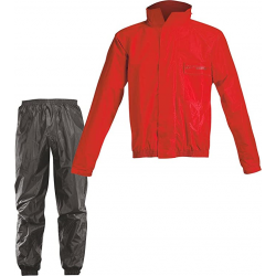 ACERBIS rain jacket and pants Logo Rain Suit red/black 