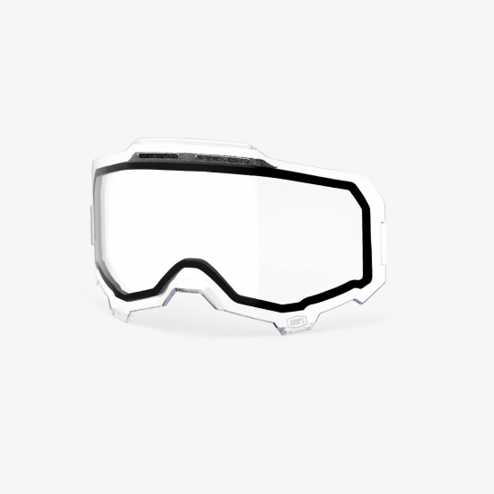 100% goggle lens Armega Forecast Dual Roll Off clear