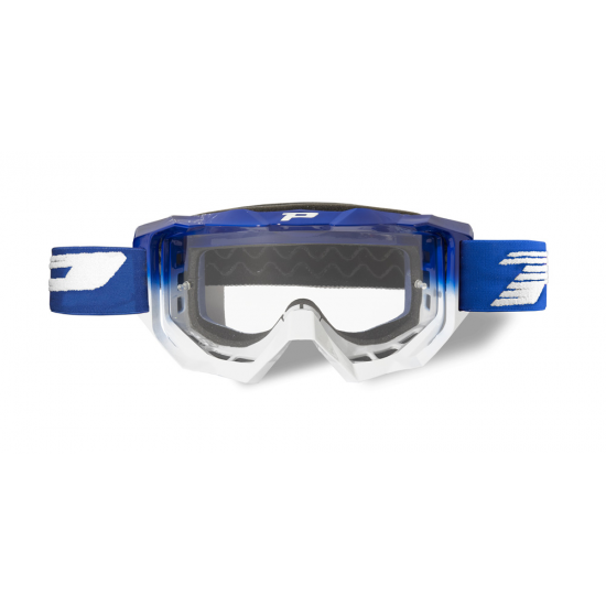 PROGRIP brilles 3200LS blue/white w/clear LS3298