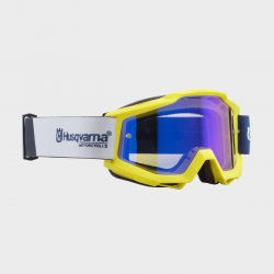 HUSQ/KTM goggles MX Accuri yellow w/blue multi w/XLens