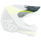 6D helmet peak ATR-2 Quadrant yellow/black/grey