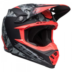 BELL helmet Moto 9 Mips Venom matt black camo/red 