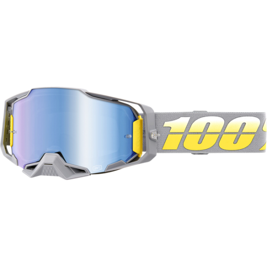 100% brilles Armega Complex grey/yellow w/mirror blue