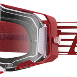 100% goggles Armega Oversized deep red w/clear
