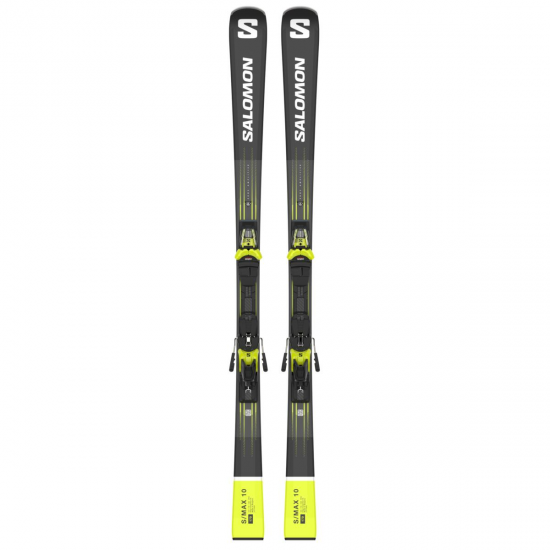 SALOMON ski set E S/Max 10 black/acid green/white 