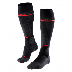 FALKE zeķes SK2 Women Energizing Light Wool black/red 