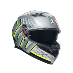 AGV ķivere K3 Fortify grey/black/yellow 