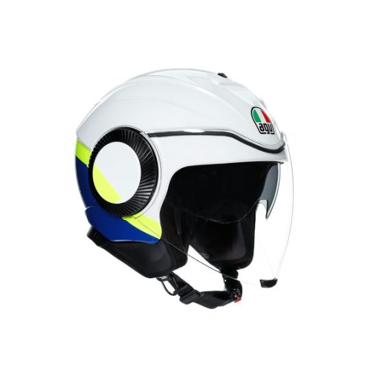 AGV ķivere Orbyt Block white/blue/yellow 