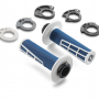 HUSQVARNA rokturu kompl Lock-On grip set blue/white