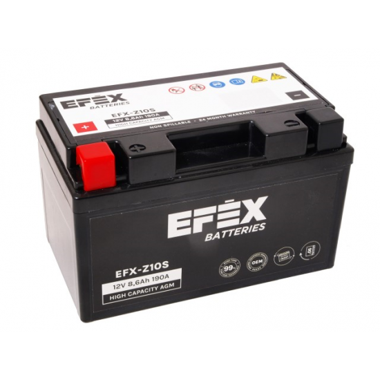 EFEX akumulators EFX-Z10S 12V 8.6 Ah /YTZ10S 