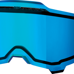 100%  lens Armega Dual blue mirror
