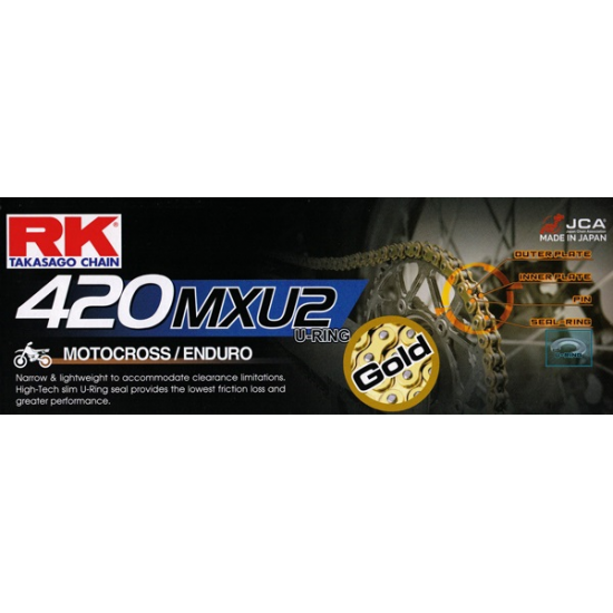 RK ķēde 420-134L MXU U-Ring