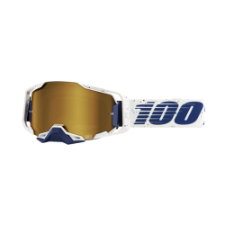 100% brilles Armega Solis white/blue w/mirror gold