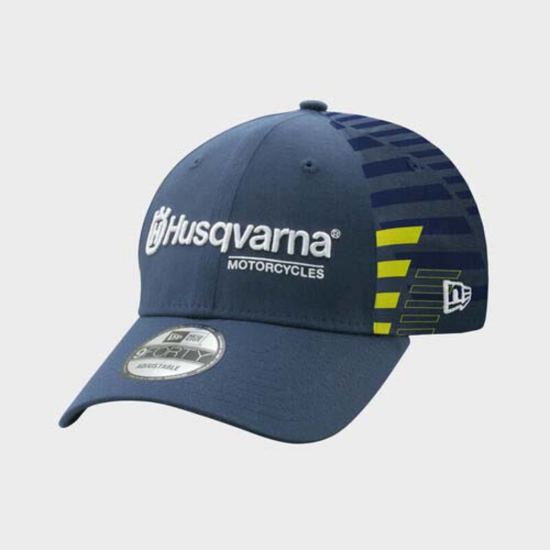 HUSQVARNA cepure Team Curved Cap blue/yellow/white