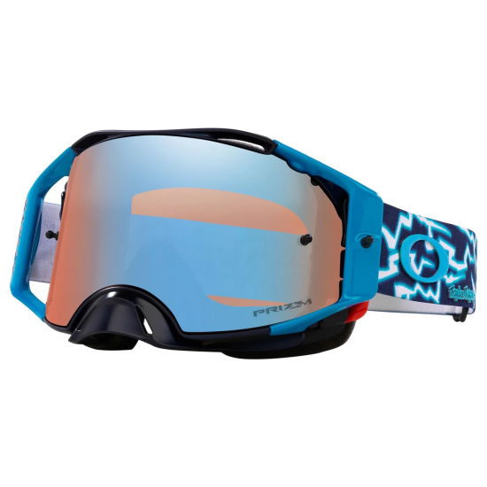 OAKLEY MX brilles Airbrake TLD blue lightning w/prizm saphire