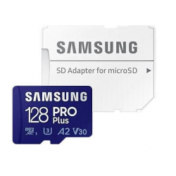 SAMSUNG PRO+ atmiņas karte ar adapteri 128GB