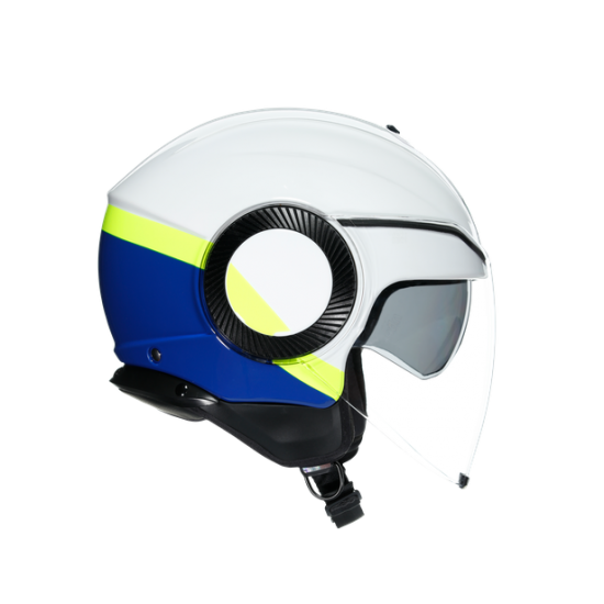 AGV ķivere Orbyt Block white/blue/yellow 