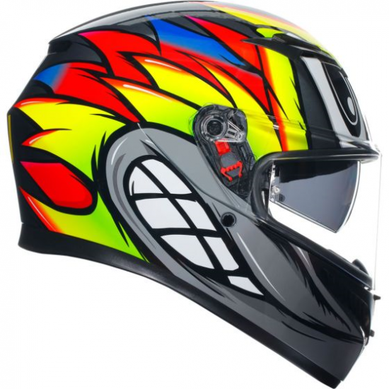AGV ķivere K3 Birdy 2.0 grey/yellow/red 