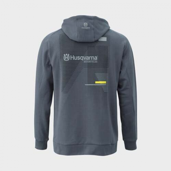 HUSQVARNA jaka ar kapuci Railed Zip Hoodie grey 