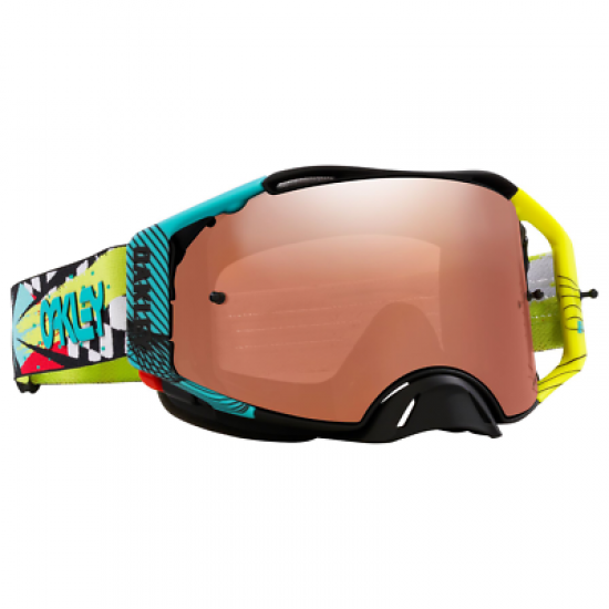 OAKLEY MX brilles Airbrake Herlings Sig yellow/blue w/prizm black irridium