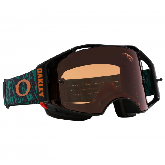 OAKLEY MX brilles Airbrake MTB Viridian Striped dark green w/prizm MX bronze