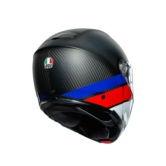 AGV ķivere Sportmodular Carbon red/blue 