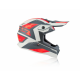 ACERBIS helmet Impact Steel Junior red/grey 