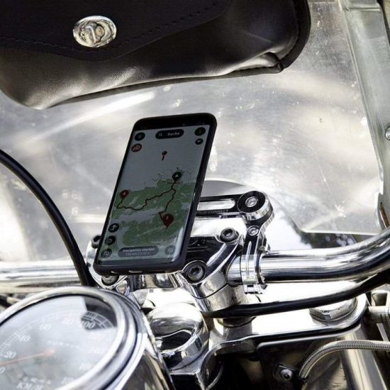 SP stiprinājums uz stūres Moto Mount Pro chrome