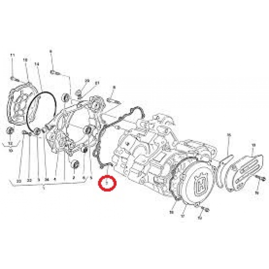 HUSQVARNA blīve kareru 125 '07-'13