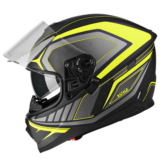 LAZER ķivere Rafale Hexa black/yellow matt 