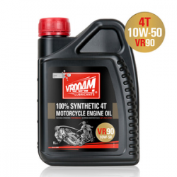 VROOAM eļļa 4T VR90 100% Synthetic 10W-50 1L