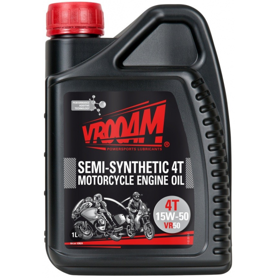 VROOAM eļļa 4T VR50 Semi-synthetic 15W-50 1L