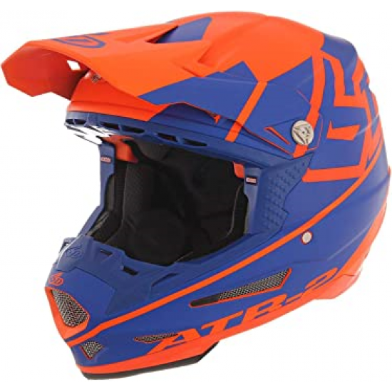 6D helmet ATR-2 Core matt orange/blue 