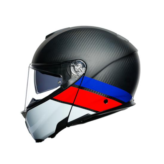 AGV ķivere Sportmodular Carbon red/blue 