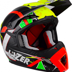 LAZER helmet MX8 Aerial Carbon yellow/red/green 