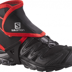 SALOMON footwear covers Trail Gaiters High black/red 
