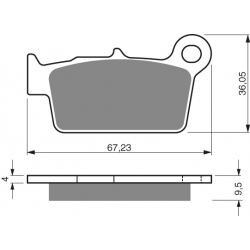 GOLDFREN brake pads r  RMZ/YZF 250/450 K5