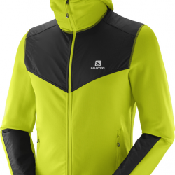 SALOMON hooded jacket X Alp Mid Hoodie green/black 