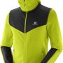 SALOMON jaka ar kapuci X Alp Mid Hoodie green/black 