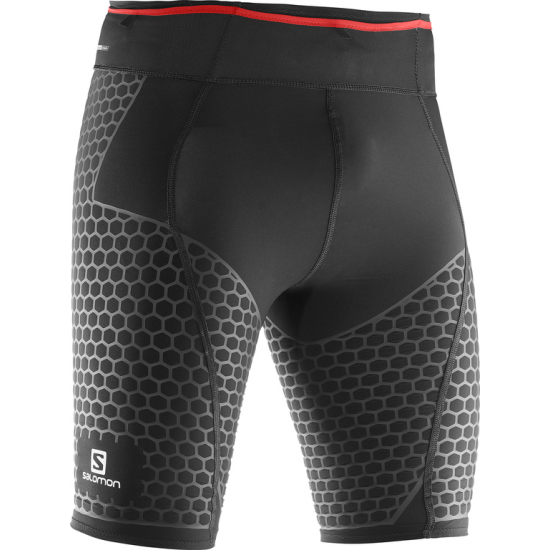 SALOMON šorti Exo Tight black/red 