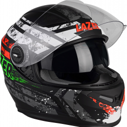 LAZER helmet BAYAMO Splash black matt/white/red 