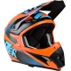 LAZER ķivere MX8 X Team Carbon black/blue/orange matt 