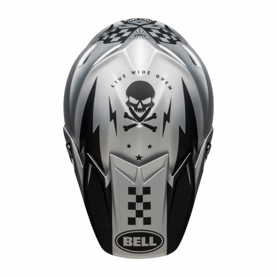 BELL ķivere Moto 9 Flex Breakaway matt silver/black 