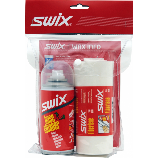 SWIX tīrītājs kompl Base Cleaner Set Spray 150ml w/fiberlene mat